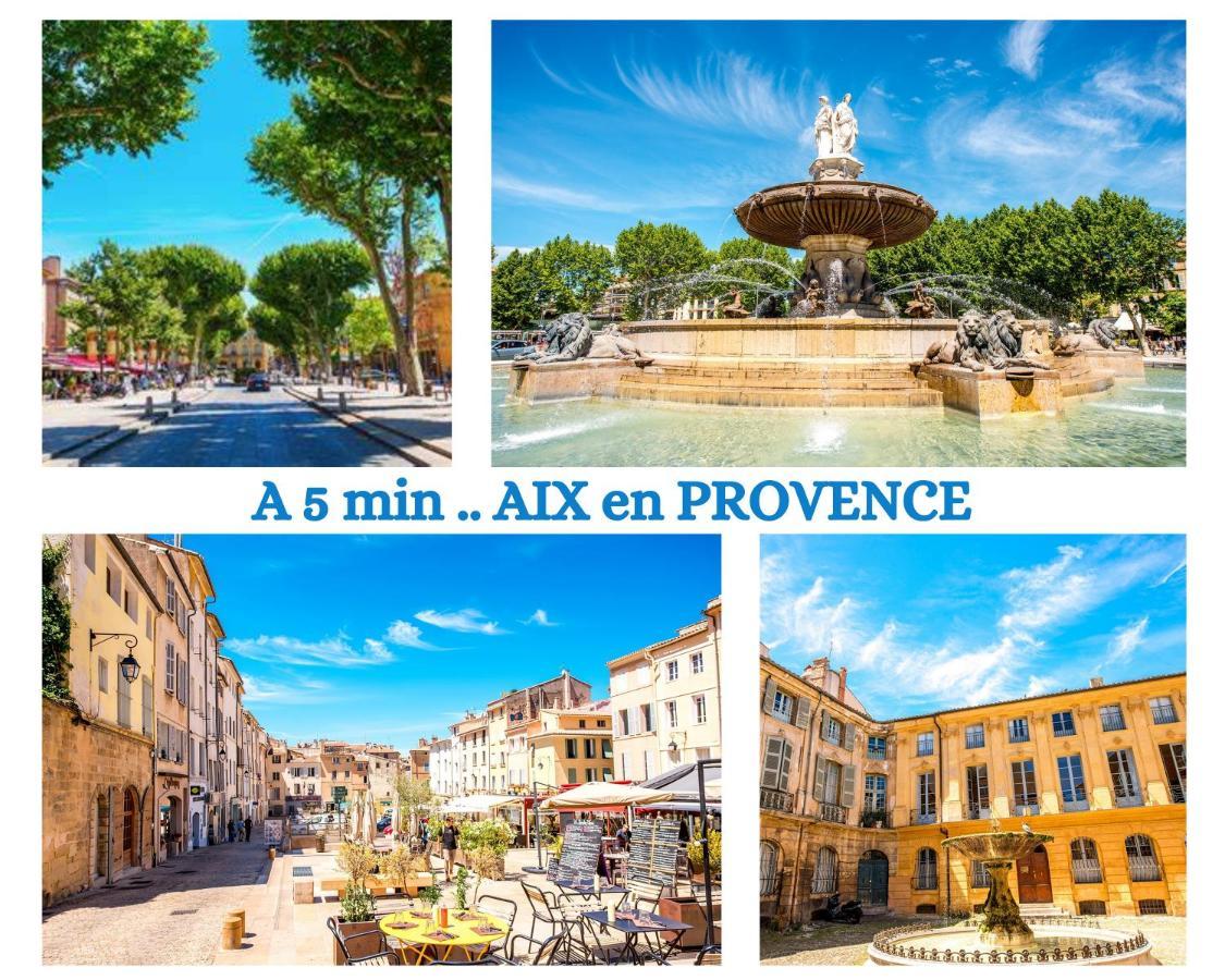 "' Impasse D'Un Instant "' 8Min Aix - Clim & Parking Venelles Exterior foto